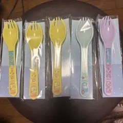 セブンイレブンサンリオオリジナル先割れスプーン3種　5本