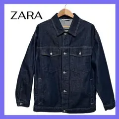 セール✨美品✨ZARA ザラ オーバーサイズ デニム ジャケット XL 紺
