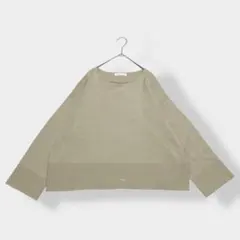 THE SHOP TK ザショップティーケー ワールド ニット ベージュ Lのサムネイル