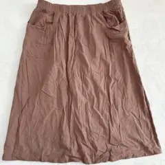 【大きいサイズ 4XL】 フレアスカート ゴムウエスト コットン カジュアル
