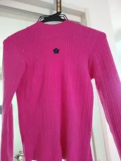 LILY BROWN×MARY QUANTデイジー刺繍バックオープンリブニット