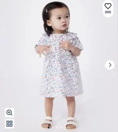 ⭐️新品タグ付き⭐️プチバトー・ワンピース・小花柄・36m/95cm/3ans