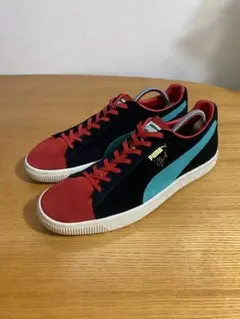 【1回使用】PUMA CLYDE クライド 26.5 レッド/ブラック/グリーン