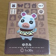 どうぶつの森 amiiboカード ゆきみ