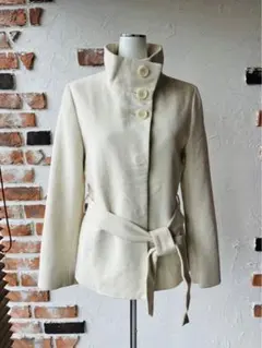 SALE イネド　スタンドカラーコート