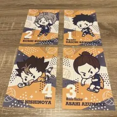 ハイキュー ポストカード 澤村大地 菅原孝支 東峰旭 西ノ谷 まとめ売り