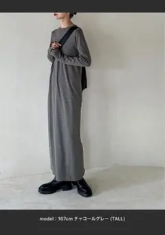 feepur カットリブワンピース