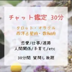 30分間質問し放題 鑑定 タロット占い 水晶占い 子宝占い 恋愛占い 仕事占い