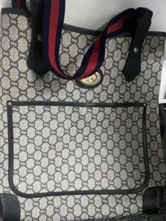 o*m様 オールドグッチGUCCI Plus シェリーライン　トートバッグ ブル