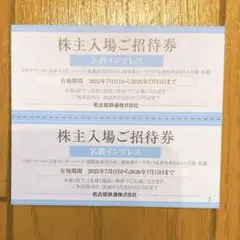 南知多ビーチランド＆おもちゃ王国 日本モンキーパーク 名古屋鉄道 株主優待 2枚のサムネイル