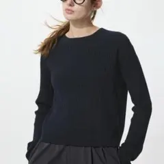 UNIQLO ミニケーブルクルーネックセーター