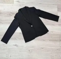 ユニクロ　ジャージージャケット ストレッチ カジュアル　黒