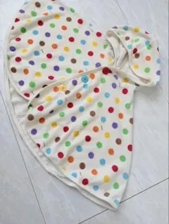 ミキハウス　ドット　ポンチョ　70 80 85