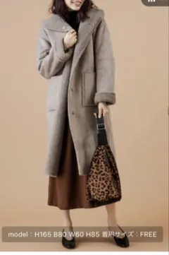 COLLAGE GALLARDAGALANTE ムートン　フーデットコート