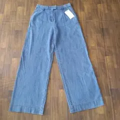 レディース　 新品ZARA ワイドレッグ デニムパンツ