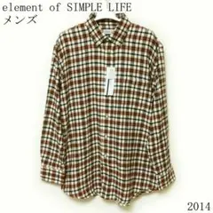 専用です!element of SIMPLE LIFEメンズ長袖シャツ柄新品ＬＬ