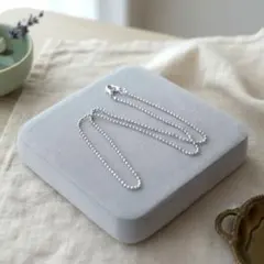 【新品】ネックレスチェーン　シルバー ボールカット