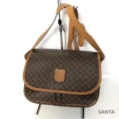 CELINE セリーヌ マカダム 柄 ショルダー バッグ 斜め掛け レザーのサムネイル