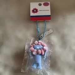 新品未使用！ミャクミャク　立体PVCキーホルダー　プレート付フロッキー