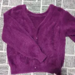 ロペピクニック　カーディガン　パープル