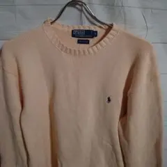 け313 90s ポロ バイ ラルフローレン コットン ニット セーター M