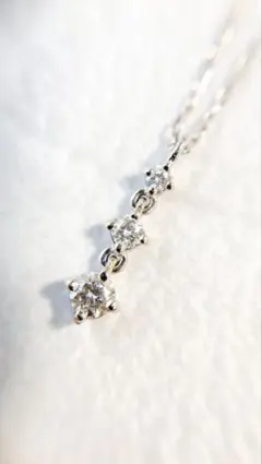 【ete】 プラチナ 0.1ct ダイヤモンド ネックレスのサムネイル