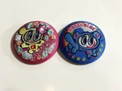 ナルミヤキャラクターズ 刺繍缶バッジ エンジェルブルー 2つセット