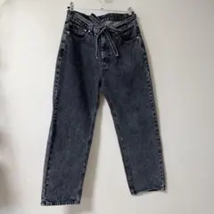 CPCM グレー ストレートデニム ウエストリボン付きのサムネイル