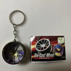 Die-Cast Wheel ダイキャストホイール チタン キーホルダー