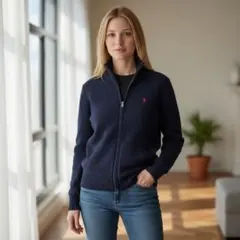 ポロラルフローレン ドライバーズニット セーター 紺 ネイビー カーディガン