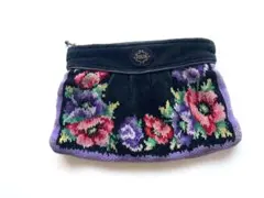 FEILER フェイラー 花柄 シュニール織 ポーチ