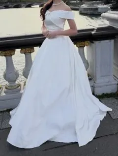 ウェディングドレス　パニエなし 身長157cm