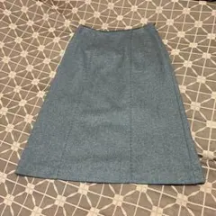 ブルーデブレス スカート　グレー　オフィス用　ノーマルデザイン