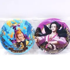【ワンピース】 マルコ イゾウ 10月 バースデージュエリー缶バッジ 2個セット