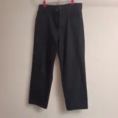 ユニクロ　ワイドストレートジーンズ　ダークグレー