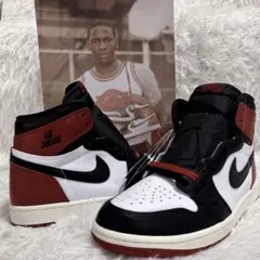 未使用✨ナイキ エアジョーダン1 レトロ ハイ OG ブラックトゥ リイマジンド