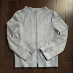 新品！ルナリア ストレッチ スエード ボトルネック ジャケット グレー S