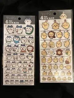 ちいかわ　4サイズ シール　うさぎ ハチワレ2枚