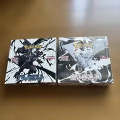ポケモンカード　ブラックボルト2BOX ホワイトフレア2BOX シュリンク付き ポケモンカード ブラックボルト ホワイトフレア シュリンク付き 各6BOX