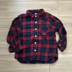 無印良品 チェック シャツ 100センチ