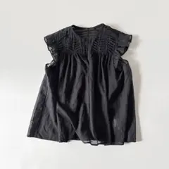 Ballsey サークルフラワーエンブロイダリー ティアードブラウス