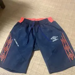 umbro ハーフパンツ M ネイビー/オレンジ