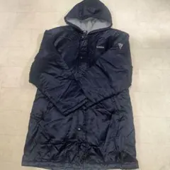 adidas 内側 ボア　濃紺　ベンチコート メンズL