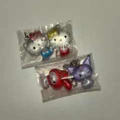 サンリオ なかよしドロップチャーム キティ ミミィ マイメロディ クロミ 2点