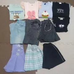 キッズ服　ロンT 、スカート、デニム、ズボン　120 130 女の子服まとめ売り