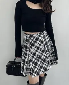 SNIDEL スナイデル ロービングスカショーパン　ブラック