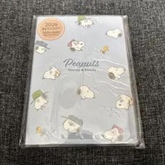 スヌーピー 手帳 2026年 B6 マンスリー ファミリー かおいっぱい