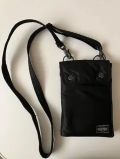 PORTER タンカー　パスポートケースショルダー　ブラック