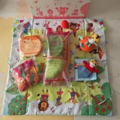 こどもちゃれんじbaby プレイマット 起上小法師 布絵本 セット 箱付