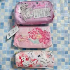 ディズニー　アリエル　ペンポーチ　ペンケース　3点セット